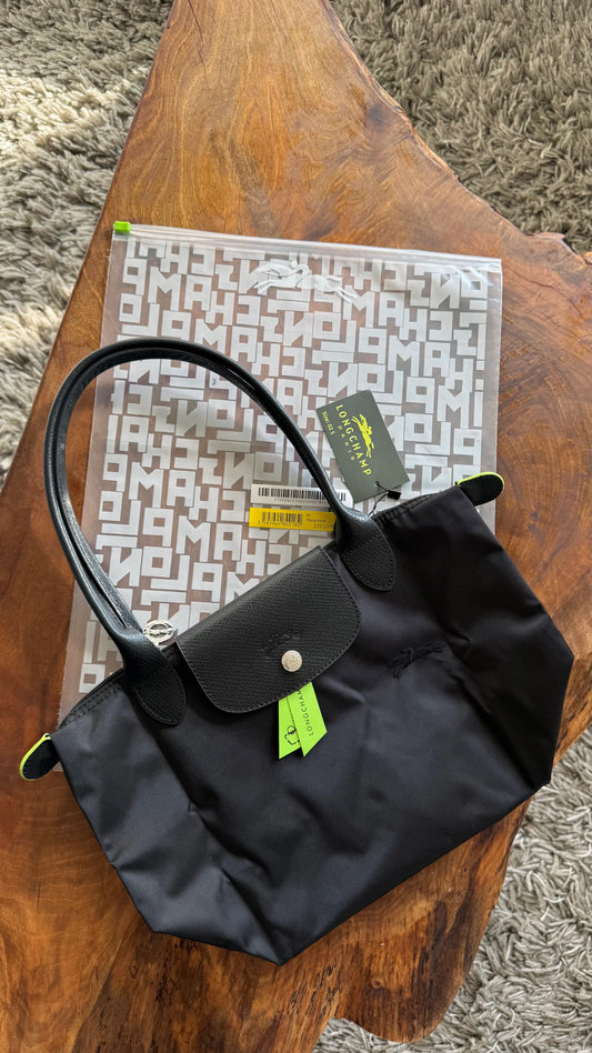 Longchamp Siyah Nakışlı